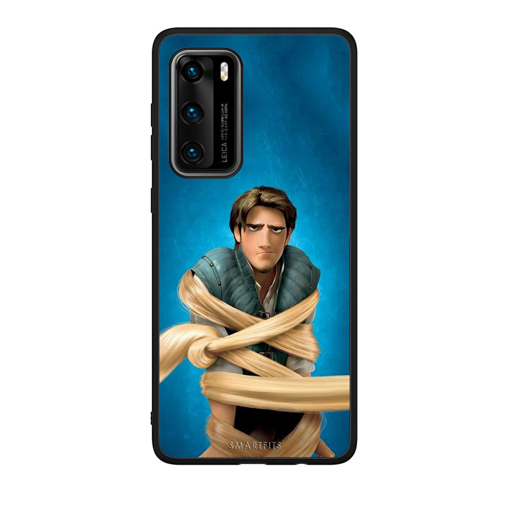 Huawei P40 Tangled 1 Θήκη Αγίου Βαλεντίνου από τη Smartfits με σχέδιο στο πίσω μέρος και μαύρο περίβλημα | Smartphone case with colorful back and black bezels by Smartfits