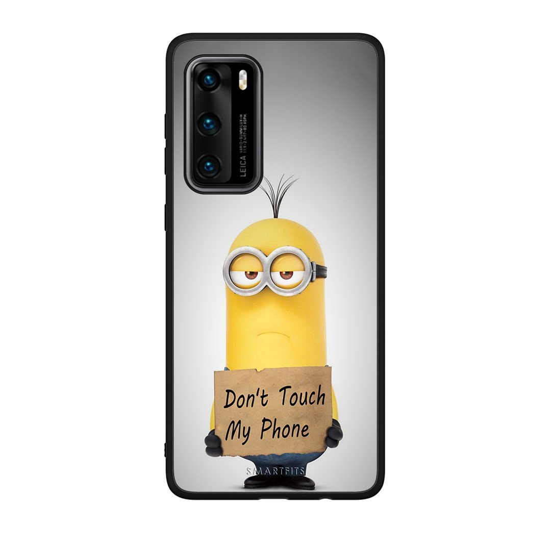 4 - Huawei P40 Minion Text case, cover, bumper