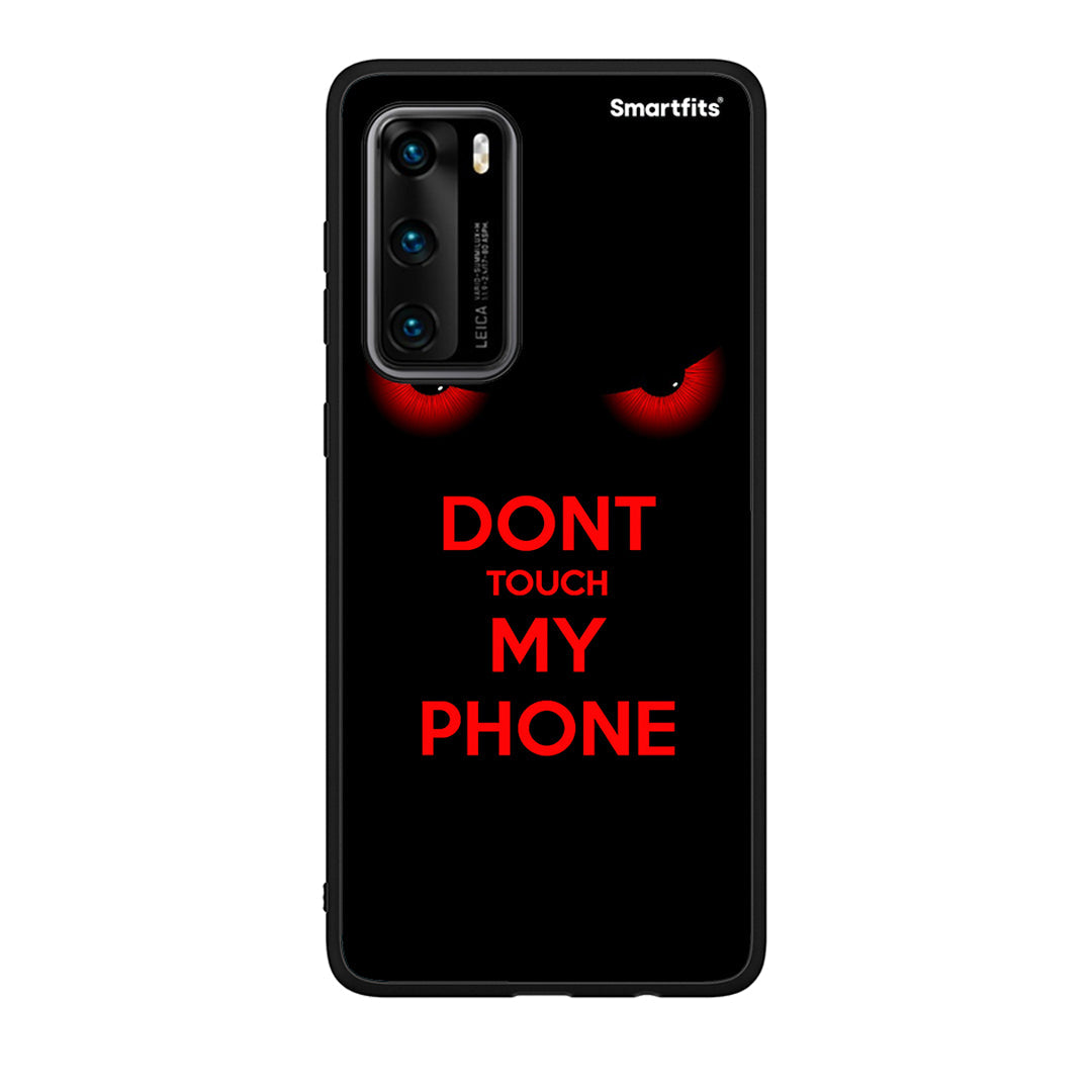 Huawei P40 Touch My Phone Θήκη από τη Smartfits με σχέδιο στο πίσω μέρος και μαύρο περίβλημα | Smartphone case with colorful back and black bezels by Smartfits