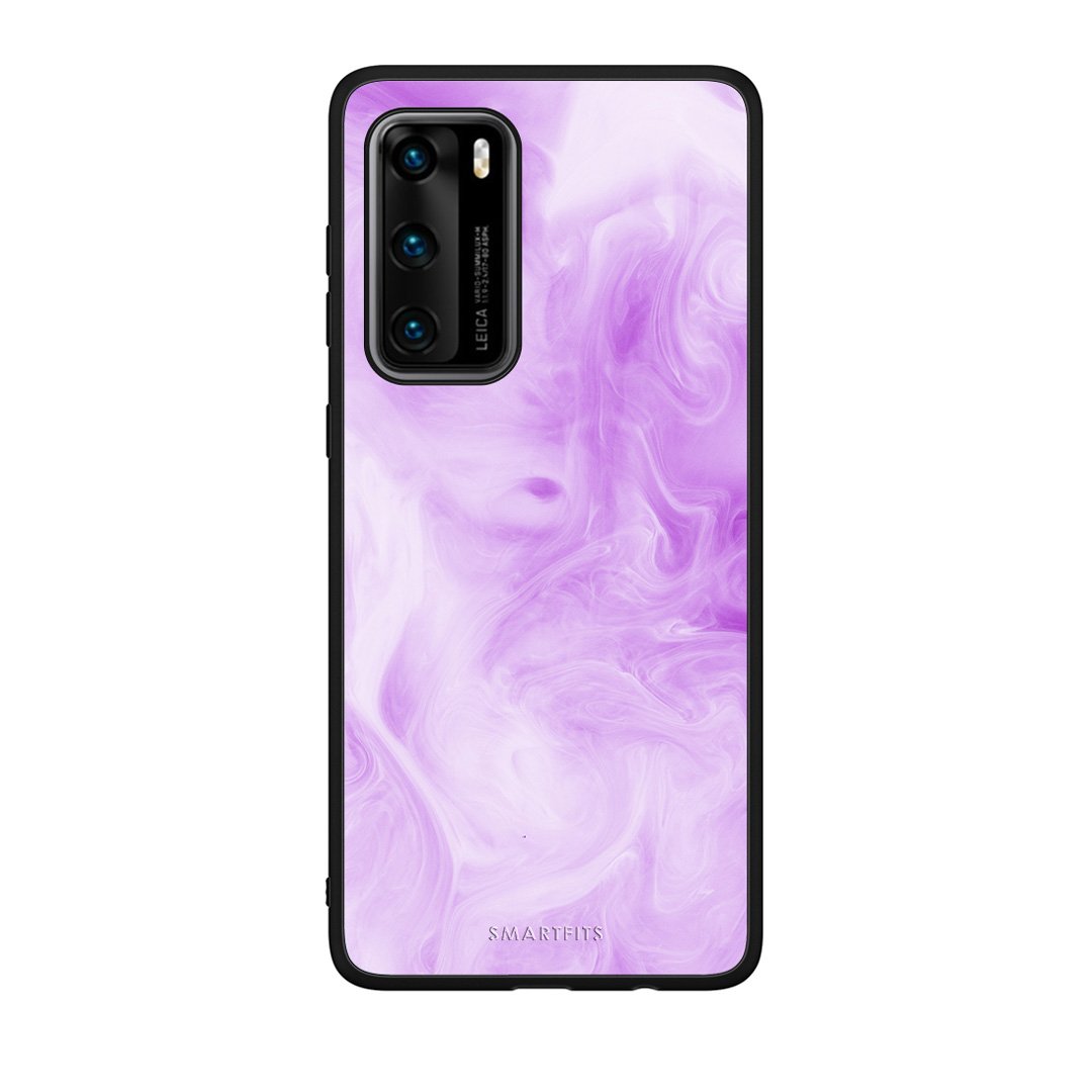 99 - Huawei P40  Watercolor Lavender case, cover, bumper