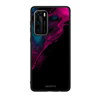 Thumbnail for 4 - Huawei P40 Pink Black Watercolor case, cover, bumper