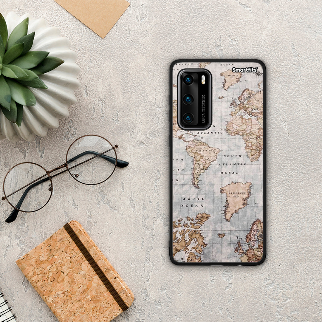 World Map - Huawei P40 θήκη