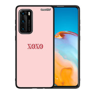 Thumbnail for Θήκη Huawei P40 XOXO Love από τη Smartfits με σχέδιο στο πίσω μέρος και μαύρο περίβλημα | Huawei P40 XOXO Love case with colorful back and black bezels