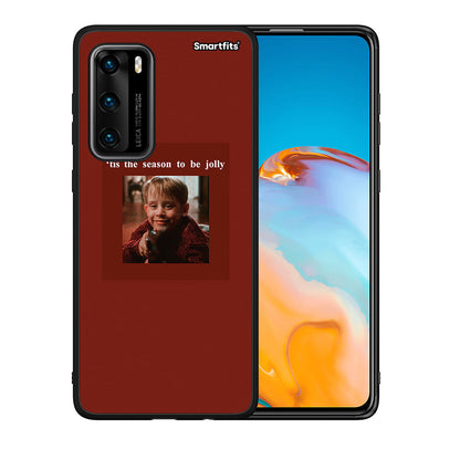 Θήκη Huawei P40 Xmas Ultimate Spirit από τη Smartfits με σχέδιο στο πίσω μέρος και μαύρο περίβλημα | Huawei P40 Xmas Ultimate Spirit case with colorful back and black bezels