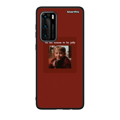 Huawei P40 Xmas Ultimate Spirit θήκη από τη Smartfits με σχέδιο στο πίσω μέρος και μαύρο περίβλημα | Smartphone case with colorful back and black bezels by Smartfits