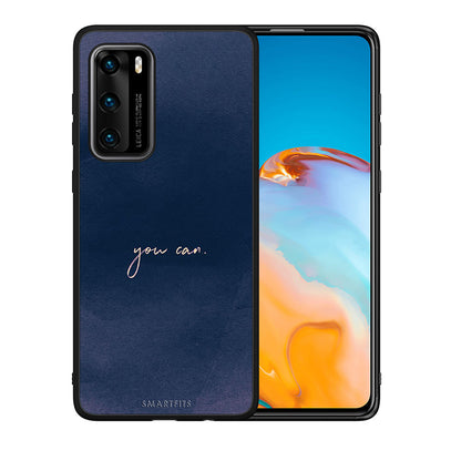 Θήκη Huawei P40 You Can από τη Smartfits με σχέδιο στο πίσω μέρος και μαύρο περίβλημα | Huawei P40 You Can case with colorful back and black bezels
