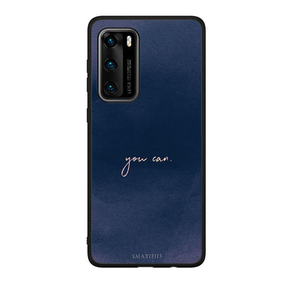 Huawei P40 You Can θήκη από τη Smartfits με σχέδιο στο πίσω μέρος και μαύρο περίβλημα | Smartphone case with colorful back and black bezels by Smartfits
