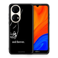 Thumbnail for Θήκη Αγίου Βαλεντίνου Huawei P50 Always & Forever 2 από τη Smartfits με σχέδιο στο πίσω μέρος και μαύρο περίβλημα | Huawei P50 Always & Forever 2 case with colorful back and black bezels