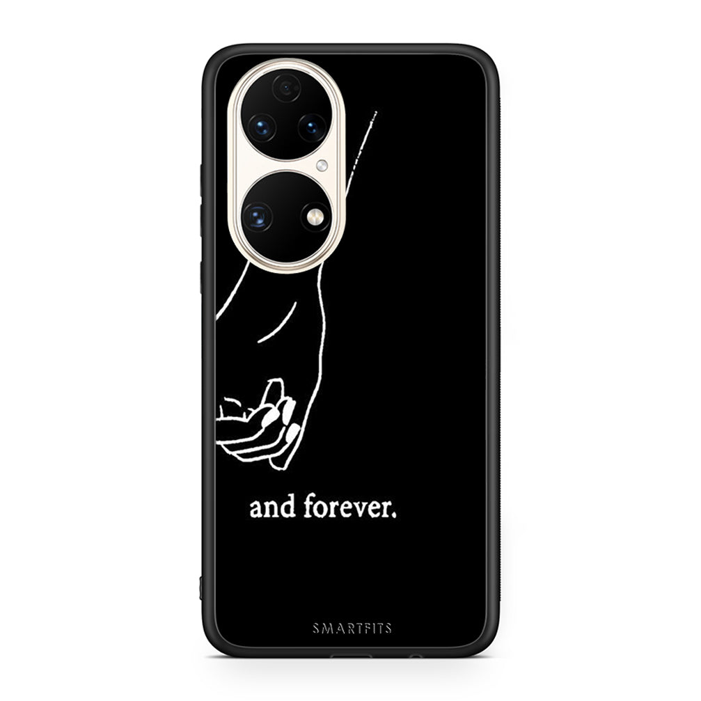 Huawei P50 Always & Forever 2 Θήκη Αγίου Βαλεντίνου από τη Smartfits με σχέδιο στο πίσω μέρος και μαύρο περίβλημα | Smartphone case with colorful back and black bezels by Smartfits