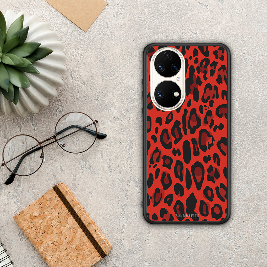 Animal Red Leopard - Huawei P50 θήκη