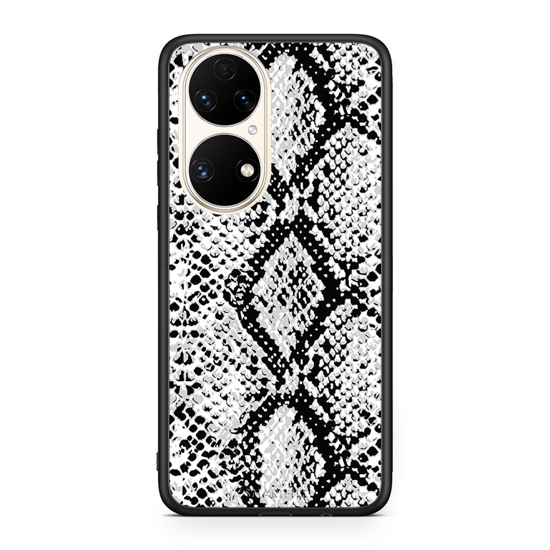 24 - Huawei P50 White Snake Animal case, cover, bumper