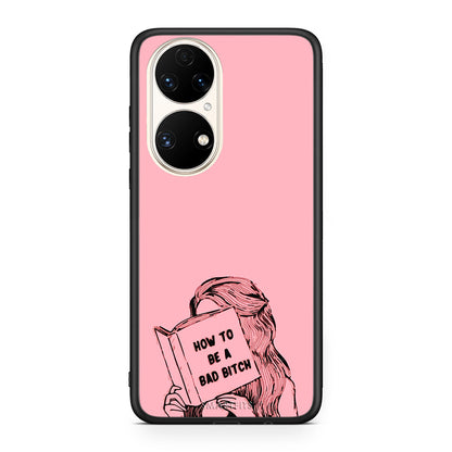 Huawei P50 Bad Bitch θήκη από τη Smartfits με σχέδιο στο πίσω μέρος και μαύρο περίβλημα | Smartphone case with colorful back and black bezels by Smartfits