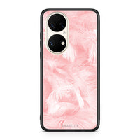 Thumbnail for 33 - Huawei P50 Pink Feather Boho case, cover, bumper