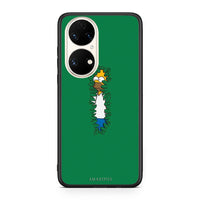 Thumbnail for Huawei P50 Bush Man Θήκη Αγίου Βαλεντίνου από τη Smartfits με σχέδιο στο πίσω μέρος και μαύρο περίβλημα | Smartphone case with colorful back and black bezels by Smartfits
