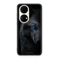 Thumbnail for Huawei P50 Dark Wolf θήκη από τη Smartfits με σχέδιο στο πίσω μέρος και μαύρο περίβλημα | Smartphone case with colorful back and black bezels by Smartfits