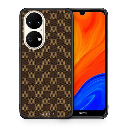 Θήκη Huawei P50 Glamour Designer από τη Smartfits με σχέδιο στο πίσω μέρος και μαύρο περίβλημα | Huawei P50 Glamour Designer case with colorful back and black bezels