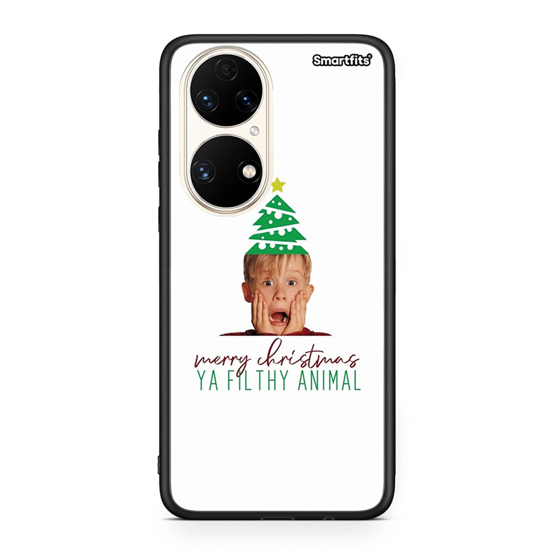 Huawei P50 Filthy Animal θήκη από τη Smartfits με σχέδιο στο πίσω μέρος και μαύρο περίβλημα | Smartphone case with colorful back and black bezels by Smartfits
