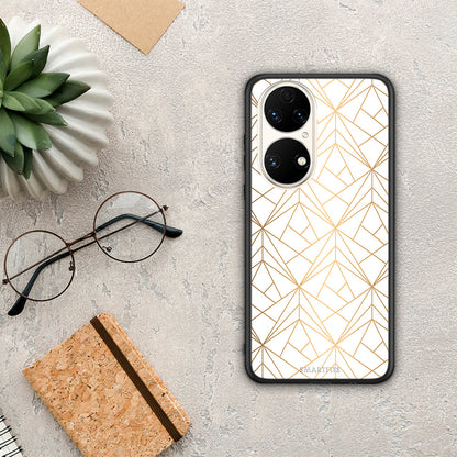 Geometric Luxury White - Huawei P50 θήκη