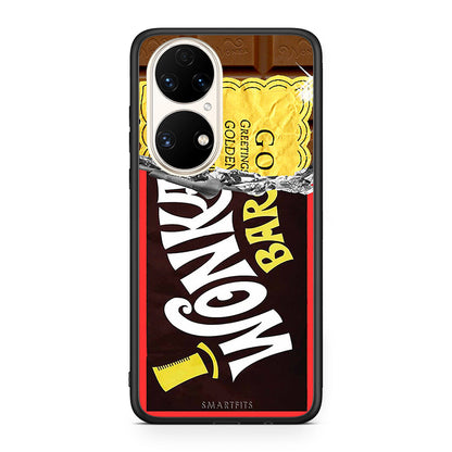 Huawei P50 Golden Ticket θήκη από τη Smartfits με σχέδιο στο πίσω μέρος και μαύρο περίβλημα | Smartphone case with colorful back and black bezels by Smartfits