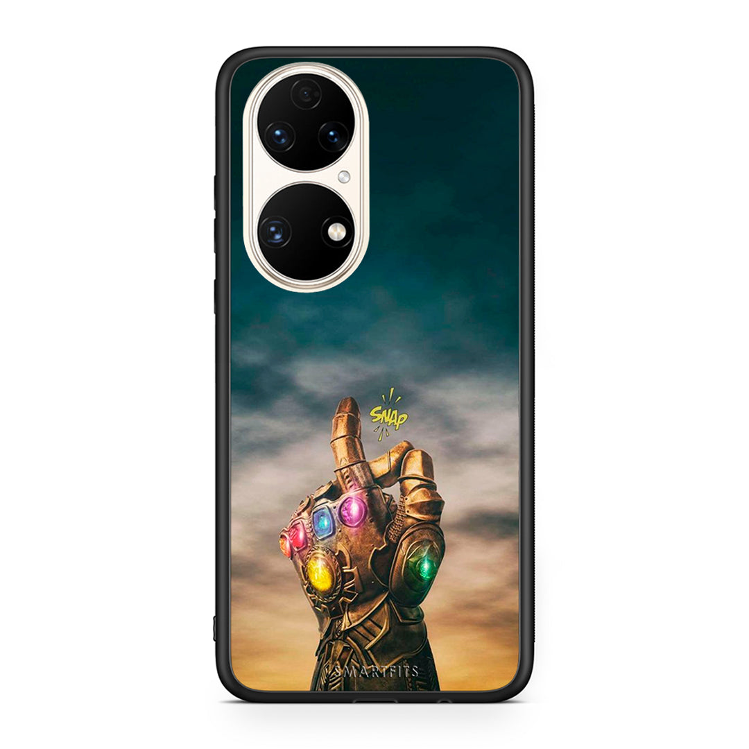 Huawei P50 Infinity Snap θήκη από τη Smartfits με σχέδιο στο πίσω μέρος και μαύρο περίβλημα | Smartphone case with colorful back and black bezels by Smartfits