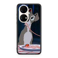 Thumbnail for Huawei P50 Lady And Tramp 1 Θήκη Αγίου Βαλεντίνου από τη Smartfits με σχέδιο στο πίσω μέρος και μαύρο περίβλημα | Smartphone case with colorful back and black bezels by Smartfits