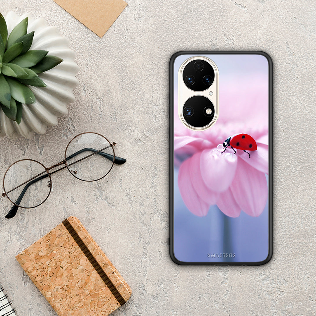 Ladybug Flower - Huawei P50 θήκη