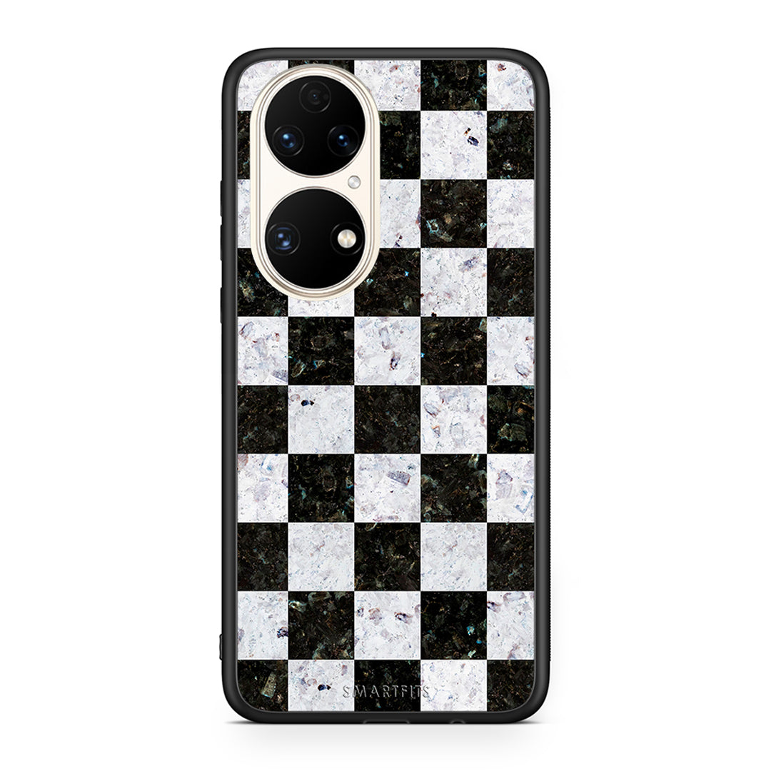 4 - Huawei P50 Square Geometric Marble case, cover, bumper