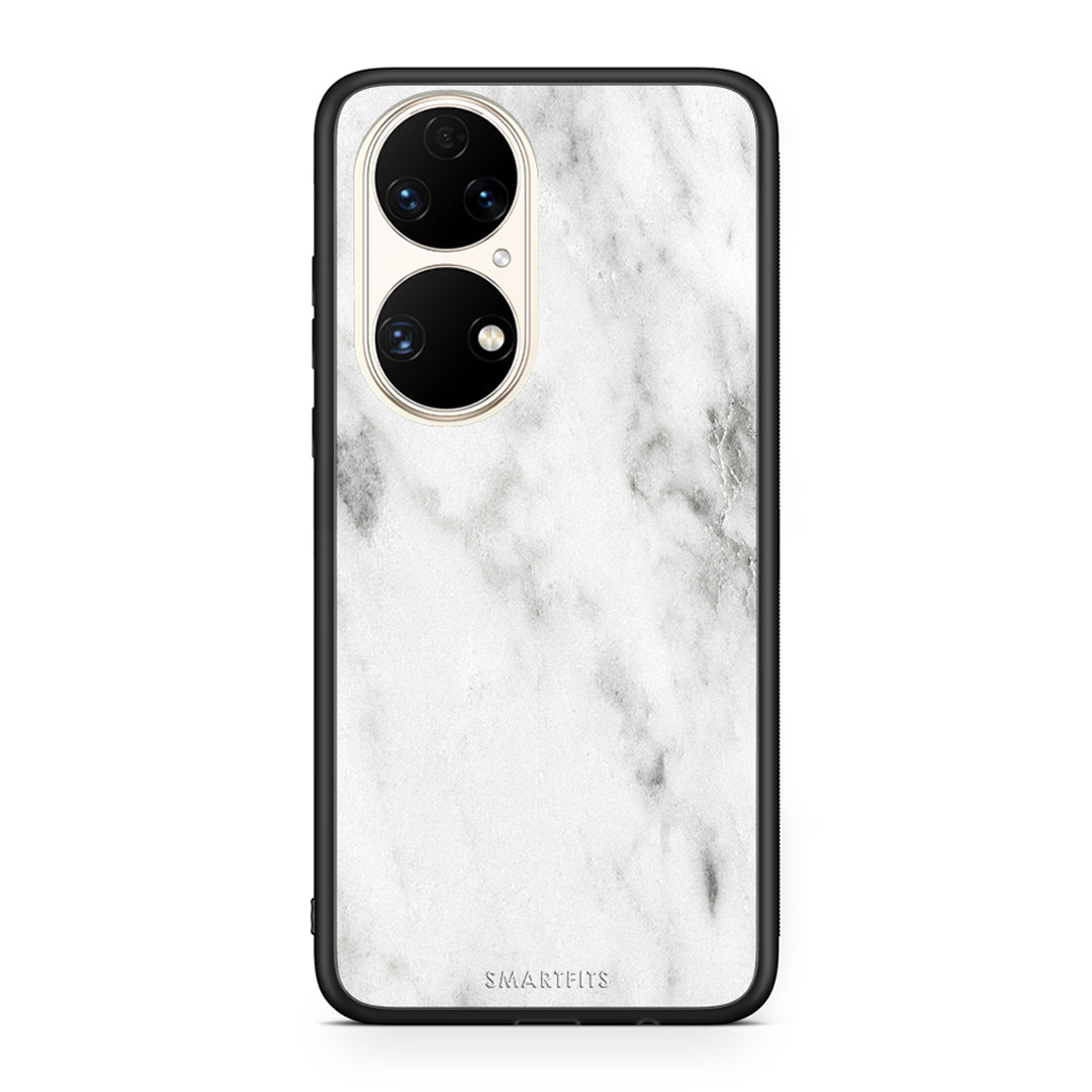 2 - Huawei P50 White marble case, cover, bumper