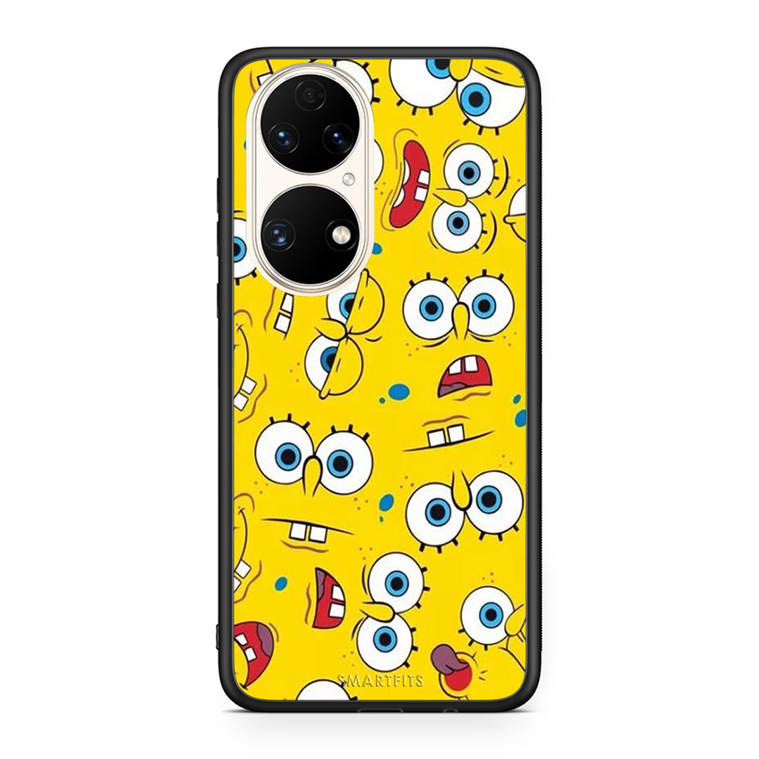 4 - Huawei P50 Sponge PopArt case, cover, bumper