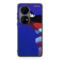 Thumbnail for Huawei P50 Pro Alladin And Jasmine Love 2 θήκη από τη Smartfits με σχέδιο στο πίσω μέρος και μαύρο περίβλημα | Smartphone case with colorful back and black bezels by Smartfits