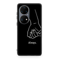 Thumbnail for Huawei P50 Pro Always & Forever 1 Θήκη Αγίου Βαλεντίνου από τη Smartfits με σχέδιο στο πίσω μέρος και μαύρο περίβλημα | Smartphone case with colorful back and black bezels by Smartfits