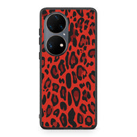 Thumbnail for 4 - Huawei P50 Pro Red Leopard Animal case, cover, bumper