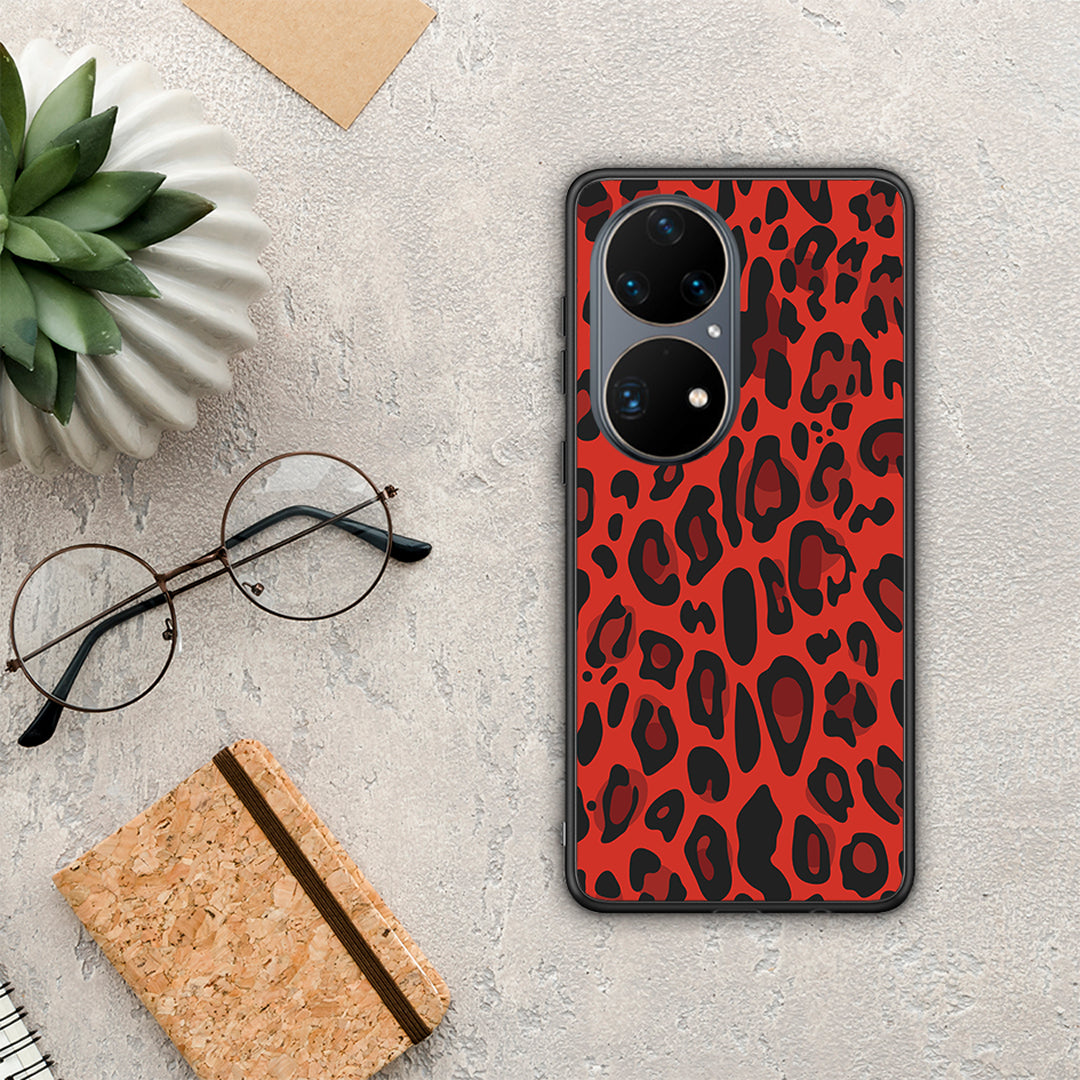 Animal Red Leopard - Huawei P50 Pro θήκη