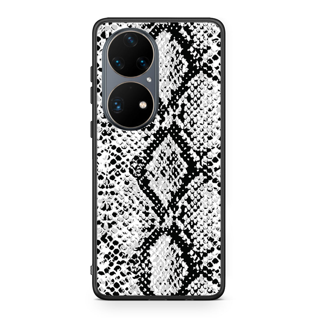24 - Huawei P50 Pro White Snake Animal case, cover, bumper