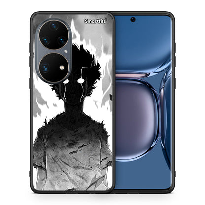 Θήκη Huawei P50 Pro Anime Boy από τη Smartfits με σχέδιο στο πίσω μέρος και μαύρο περίβλημα | Huawei P50 Pro Anime Boy case with colorful back and black bezels