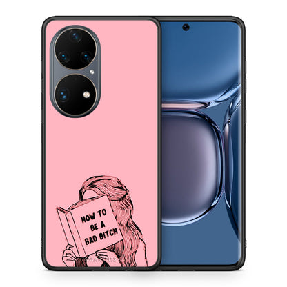 Θήκη Huawei P50 Pro Bad Bitch από τη Smartfits με σχέδιο στο πίσω μέρος και μαύρο περίβλημα | Huawei P50 Pro Bad Bitch case with colorful back and black bezels