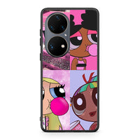 Thumbnail for Huawei P50 Pro Bubble Girls Θήκη Αγίου Βαλεντίνου από τη Smartfits με σχέδιο στο πίσω μέρος και μαύρο περίβλημα | Smartphone case with colorful back and black bezels by Smartfits