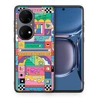 Thumbnail for Θήκη Huawei P50 Pro Bubbles Soap από τη Smartfits με σχέδιο στο πίσω μέρος και μαύρο περίβλημα | Huawei P50 Pro Bubbles Soap case with colorful back and black bezels