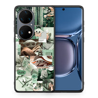 Thumbnail for Θήκη Αγίου Βαλεντίνου Huawei P50 Pro Collage Dude από τη Smartfits με σχέδιο στο πίσω μέρος και μαύρο περίβλημα | Huawei P50 Pro Collage Dude case with colorful back and black bezels
