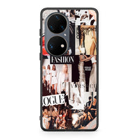 Thumbnail for Huawei P50 Pro Collage Fashion Θήκη Αγίου Βαλεντίνου από τη Smartfits με σχέδιο στο πίσω μέρος και μαύρο περίβλημα | Smartphone case with colorful back and black bezels by Smartfits