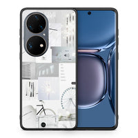 Thumbnail for Θήκη Αγίου Βαλεντίνου Huawei P50 Pro Collage Make Me Wonder από τη Smartfits με σχέδιο στο πίσω μέρος και μαύρο περίβλημα | Huawei P50 Pro Collage Make Me Wonder case with colorful back and black bezels