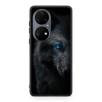 Thumbnail for Huawei P50 Pro Dark Wolf θήκη από τη Smartfits με σχέδιο στο πίσω μέρος και μαύρο περίβλημα | Smartphone case with colorful back and black bezels by Smartfits