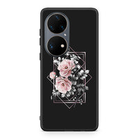 Thumbnail for 4 - Huawei P50 Pro Frame Flower case, cover, bumper