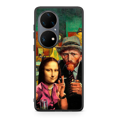 Huawei P50 Pro Funny Art θήκη από τη Smartfits με σχέδιο στο πίσω μέρος και μαύρο περίβλημα | Smartphone case with colorful back and black bezels by Smartfits