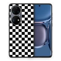 Thumbnail for Θήκη Huawei P50 Pro Squares Geometric από τη Smartfits με σχέδιο στο πίσω μέρος και μαύρο περίβλημα | Huawei P50 Pro Squares Geometric case with colorful back and black bezels