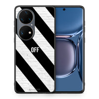 Thumbnail for Θήκη Huawei P50 Pro Get Off από τη Smartfits με σχέδιο στο πίσω μέρος και μαύρο περίβλημα | Huawei P50 Pro Get Off case with colorful back and black bezels
