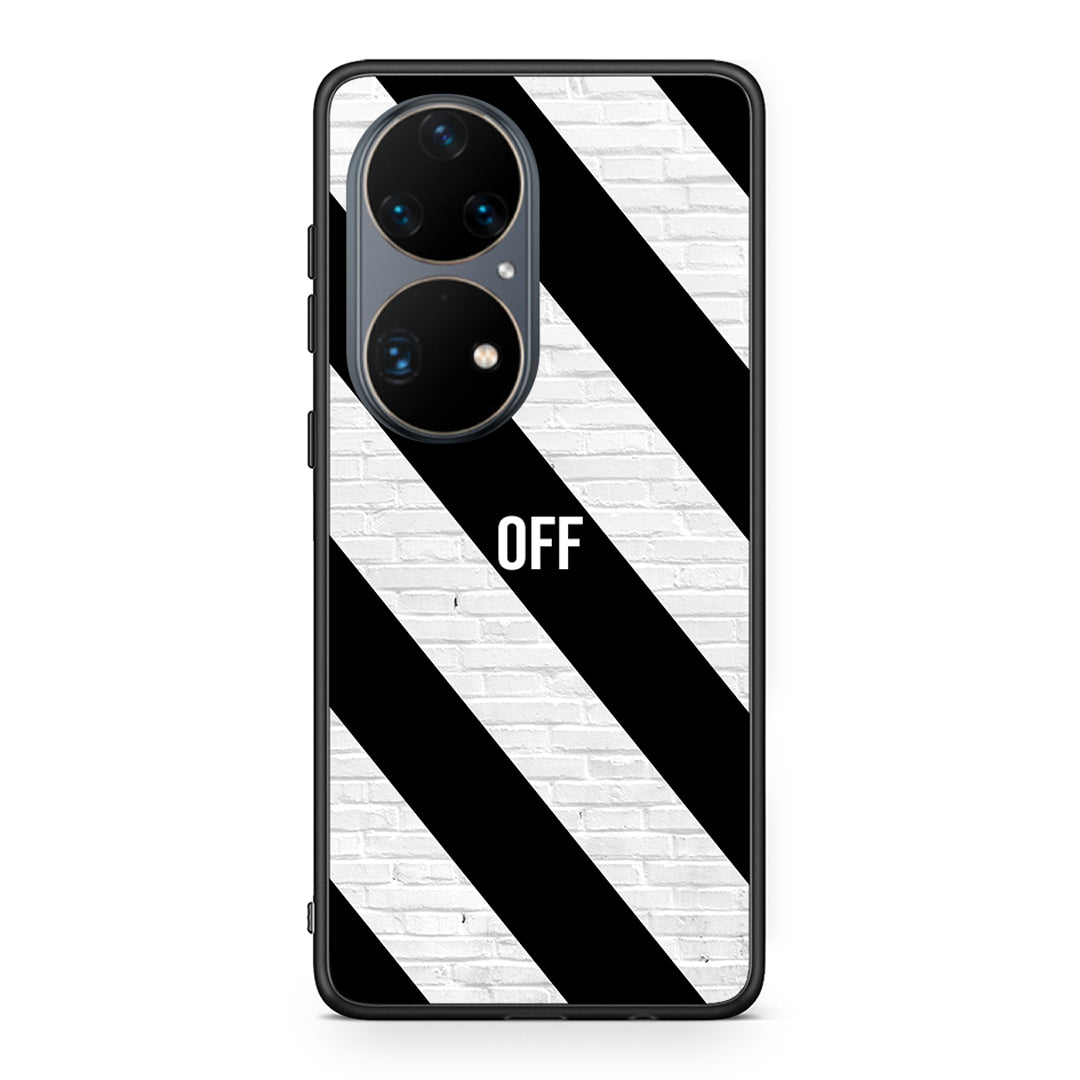 Huawei P50 Pro Get Off θήκη από τη Smartfits με σχέδιο στο πίσω μέρος και μαύρο περίβλημα | Smartphone case with colorful back and black bezels by Smartfits