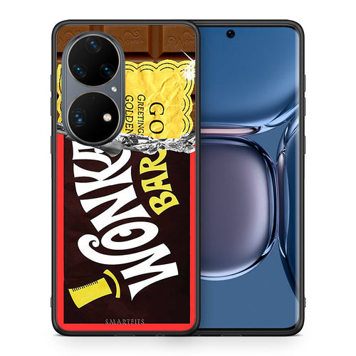 Θήκη Huawei P50 Pro Golden Ticket από τη Smartfits με σχέδιο στο πίσω μέρος και μαύρο περίβλημα | Huawei P50 Pro Golden Ticket case with colorful back and black bezels