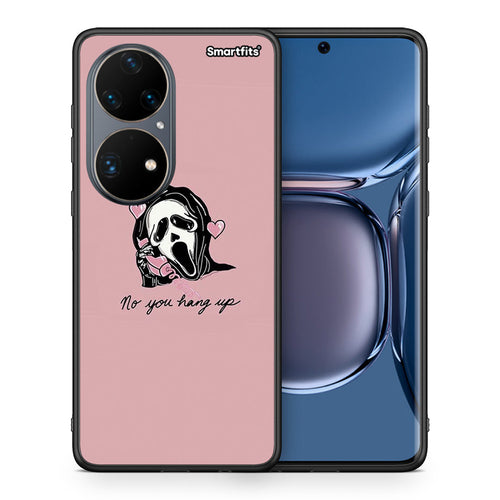 Θήκη Huawei P50 Pro Halloween Hang Up από τη Smartfits με σχέδιο στο πίσω μέρος και μαύρο περίβλημα | Huawei P50 Pro Halloween Hang Up case with colorful back and black bezels