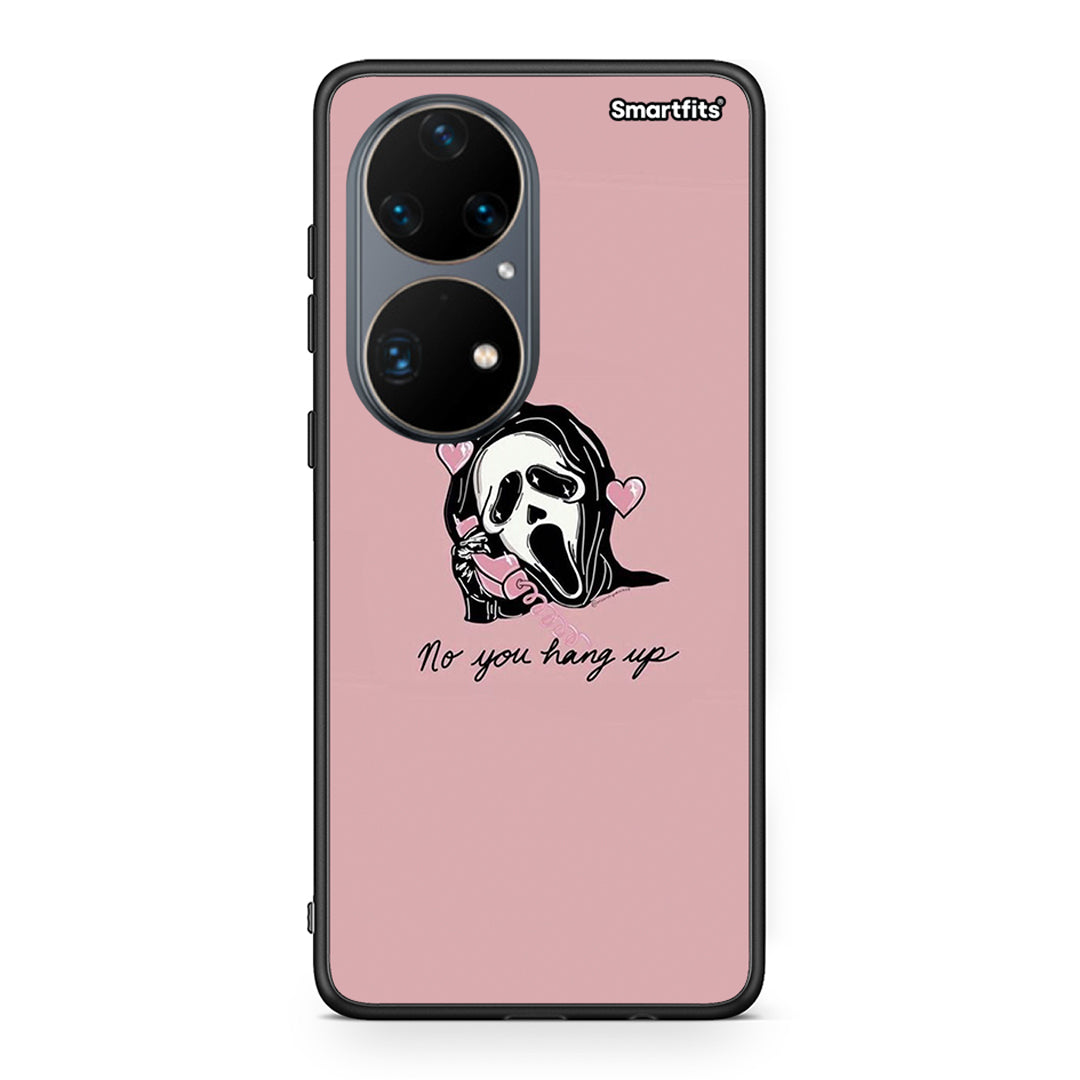 Huawei P50 Pro Halloween Hang Up Θήκη από τη Smartfits με σχέδιο στο πίσω μέρος και μαύρο περίβλημα | Smartphone case with colorful back and black bezels by Smartfits
